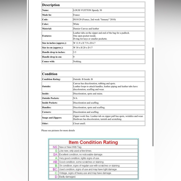 Louis Vuitton Checkered Satchel - White and Tan - Picture 16 of 16